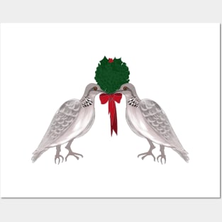 12 Days of Christmas Two Turtle Doves Posters and Art